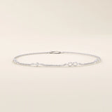 14k solid gold infinity symbol design ultra thin minimalist bracelet for women
