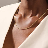 Box Chain Necklace in 14k Gold