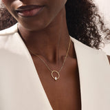 Baguette Karma Necklace in Gold