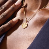 Gold Sakura Pendant Necklace