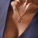 Slim Initial Pendant Necklace