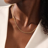Wheat Chain Necklace in Gold