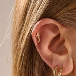 14K SOLID GOLD UNISEX KOI FISH PIERCING