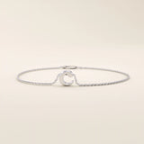 14k solid gold moving letter alphabet bracelet for women