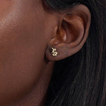 unisex MINIMALIST SNAKE PIERCING in 14k solid gold
