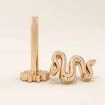 unisex MINIMALIST SNAKE PIERCING in 14k solid gold