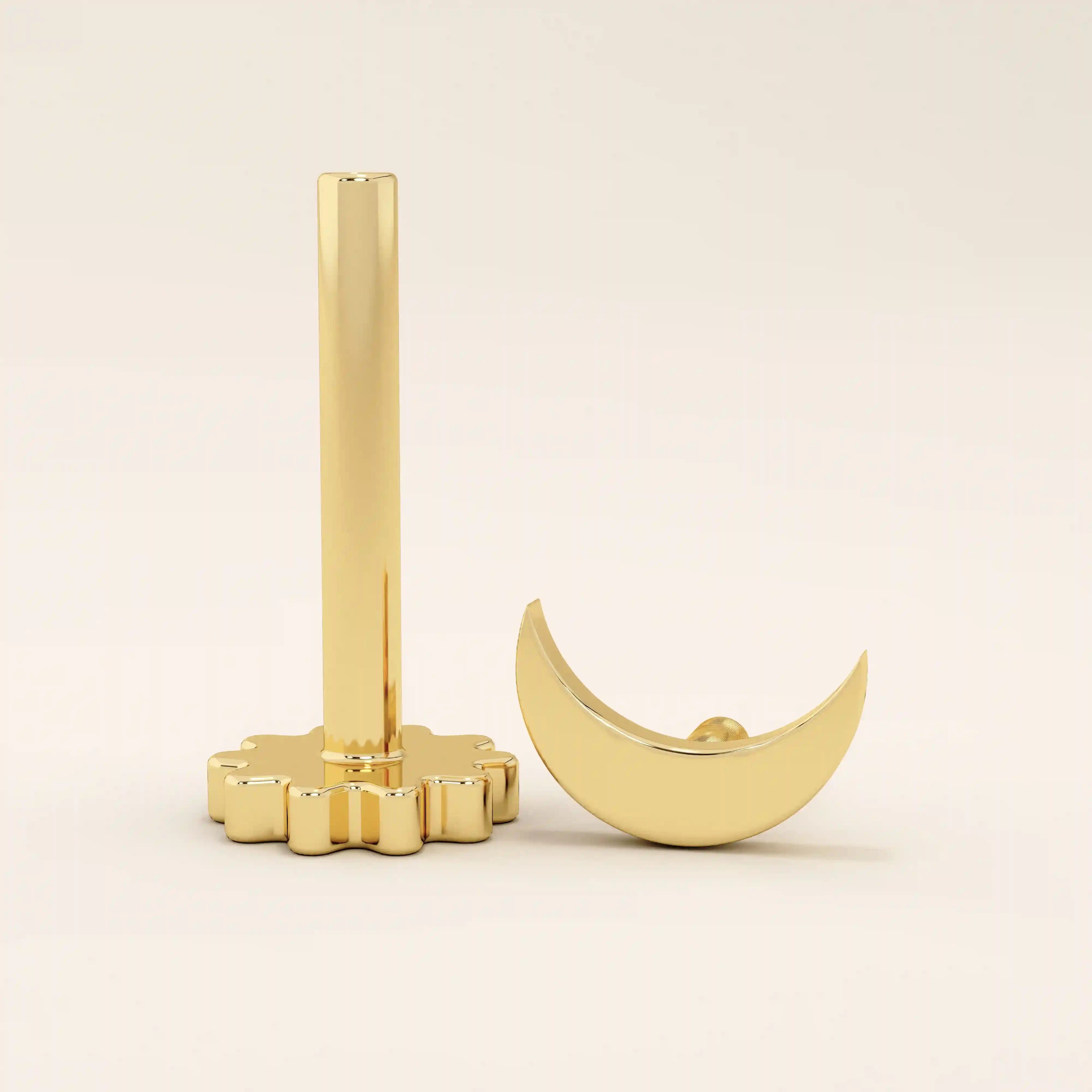 CRESCENT MOON PIERCING IN 14K SOLID GOLD