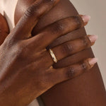 14K SOLID GOLD HALF ETERNITY PAVE CLUSTER MOISSANITE WEDDING ALLIANCE BAND FOR WOMEN