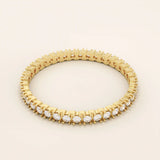 PAVE ETERNITY MOISSANITE WEDDING RING IN 14K GOLD