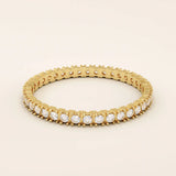 PAVE ETERNITY MOISSANITE WEDDING RING IN 14K GOLD