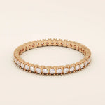 PAVE ETERNITY MOISSANITE WEDDING RING IN 14K GOLD