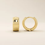 PLAIN DOME EARRING IN 14k SOLID GOLD