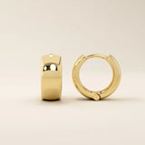 PLAIN DOME EARRING IN 14k SOLID GOLD