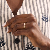 Small Pearl Promise Ring for Women