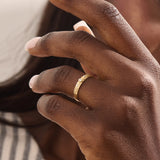 Vintage Leaf Promise Ring in Gold