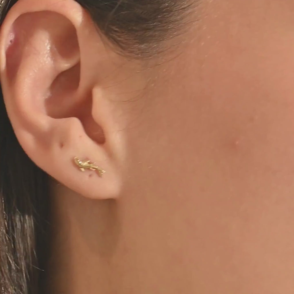 14K SOLID GOLD UNISEX KOI FISH PIERCING