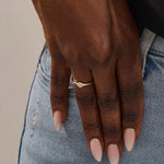 ROUND CLUSTER MOISSANITE STONES SMALL ENGAGEMENT RING IN 14K SOLID YELLOW WHIT ROSE GOLD FOR WOMEN