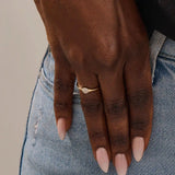 ROUND CLUSTER MOISSANITE STONES SMALL ENGAGEMENT RING IN 14K SOLID YELLOW WHIT ROSE GOLD FOR WOMEN