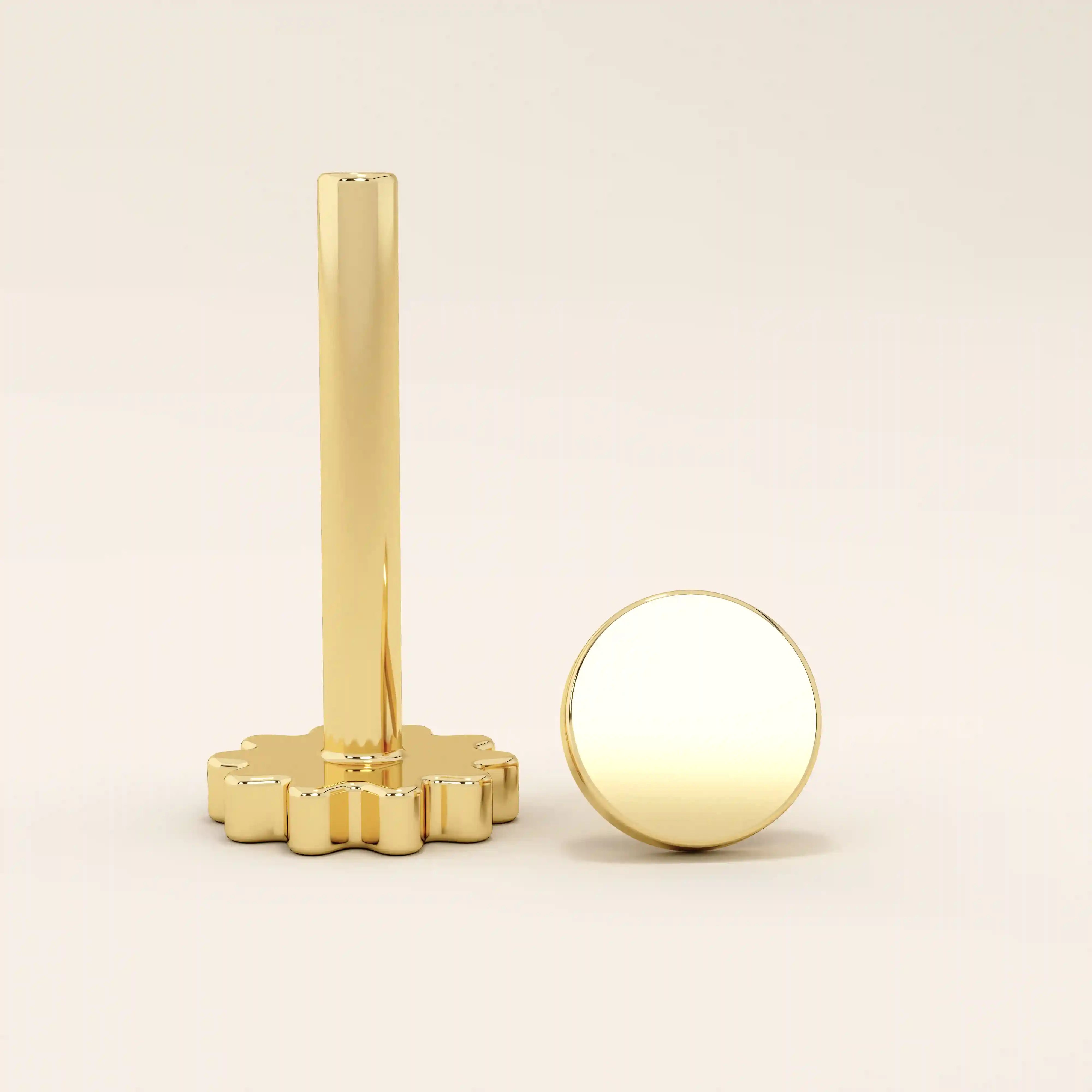 ROUND CIRCLE DOT PIERCING IN 14K SOLID GOLD