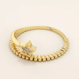 beaded split band shooting falling star stacking statement ring in 14k sold yellow gold for women