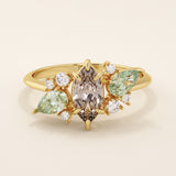 Smoky Grey Engagement Ring - BRENNMORE 