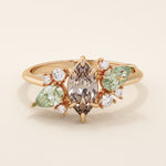 Smoky Grey Engagement Ring - BRENNMORE 