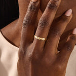 14K SOLID GOLD CHANNEL SET solo moissanite BAGUETTE ALLIANCE WEDDING BAND FOR WOMEN