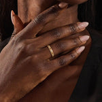 14k solid gold textured band orange citrine and moissanite alternating wedding band for women