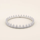 14K SOLID GOLD ULTRA SLIM VINTAGE CROWN WEDDING RING FOR WOMEN
