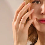 14K SOLID GOLD ULTRA SLIM VINTAGE CROWN WEDDING RING FOR WOMEN