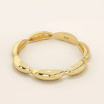 TINY DOMES STACKABLE WEDDING RING IN 14K SOLID YELLOW GOLD