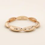 TINY DOMES STACKABLE WEDDING RING IN 14K SOLID YELLOW GOLD
