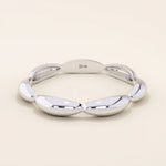 TINY DOMES STACKABLE WEDDING RING IN 14K SOLID YELLOW GOLD