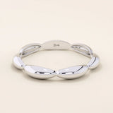 TINY DOMES STACKABLE WEDDING RING IN 14K SOLID YELLOW GOLD
