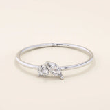 TINY ROUND CUT MOISSANITE SOLITAIRE ENGAGEMENT RING IN 14K SOLID GOLD