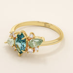 Blue Topaz Engagement Ring - BRENNMORE 