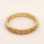 14K SOLID GOLD MILGRAIN BRAIDED VINTAGE WEDDING RING FOR WOMEN
