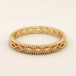 14K SOLID GOLD MILGRAIN BRAIDED VINTAGE WEDDING RING FOR WOMEN