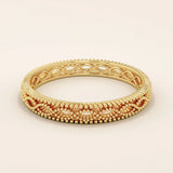 14K SOLID GOLD MILGRAIN BRAIDED VINTAGE WEDDING RING FOR WOMEN