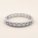 14K SOLID GOLD MILGRAIN BRAIDED VINTAGE WEDDING RING FOR WOMEN