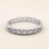 14K SOLID GOLD MILGRAIN BRAIDED VINTAGE WEDDING RING FOR WOMEN