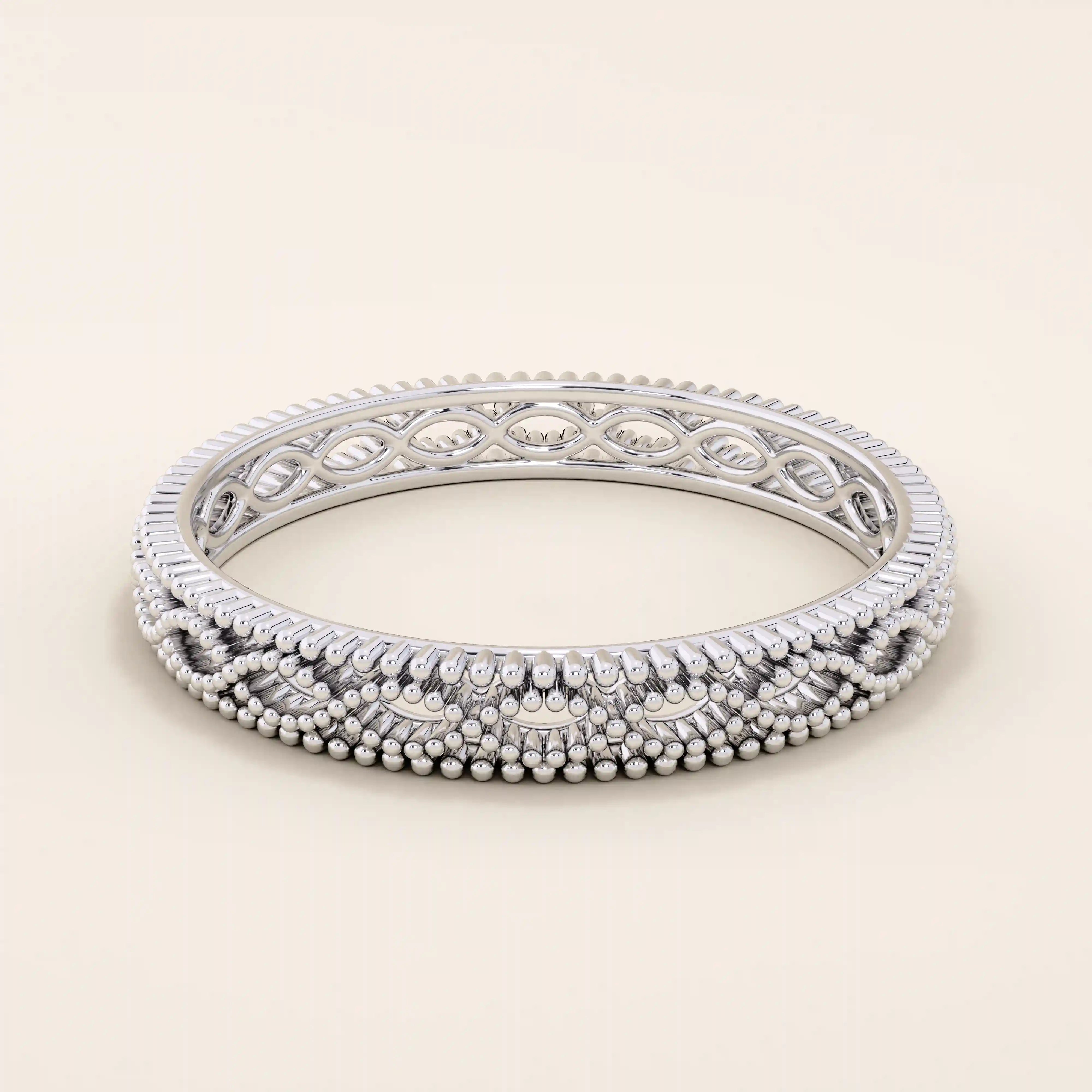 14K SOLID GOLD MILGRAIN BRAIDED VINTAGE WEDDING RING FOR WOMEN