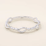 TWISTED WIRE STACKING RING IN 14K SOLID GOLD
