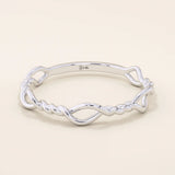 TWISTED WIRE STACKING RING IN 14K SOLID GOLD