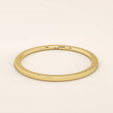 14K SOLID GOLD ULTRA THIN PLAIN SIMPLE STACKING RING