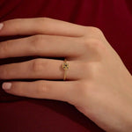 14K SOLID GOLD classic VINTAGE design and stunning black stones with intricate milgrain detailing ENGAGEMENT RING FOR WOMEN