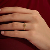14K SOLID GOLD classic VINTAGE design and stunning black stones with intricate milgrain detailing ENGAGEMENT RING FOR WOMEN