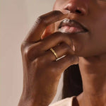 UNISEX DESIGN 14K SOLID GOLD TEXTURED WAVY MILGRAIN WEDDING BAND