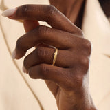 Gold Tree Branch Wedding Band