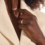Wide Wedding Band in 14k Gold